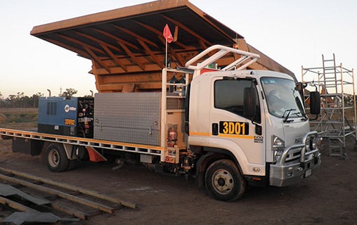 Truck with Fabrication Equipment — Fabrication & Engineering in Mackay, QLD